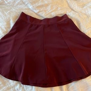 Maroon skater skirt